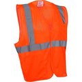 Gss Safety GSS Safety 1004 Standard Class 2 Mesh Hook & Loop Safety Vest, Orange, 4XL 1004-4XL